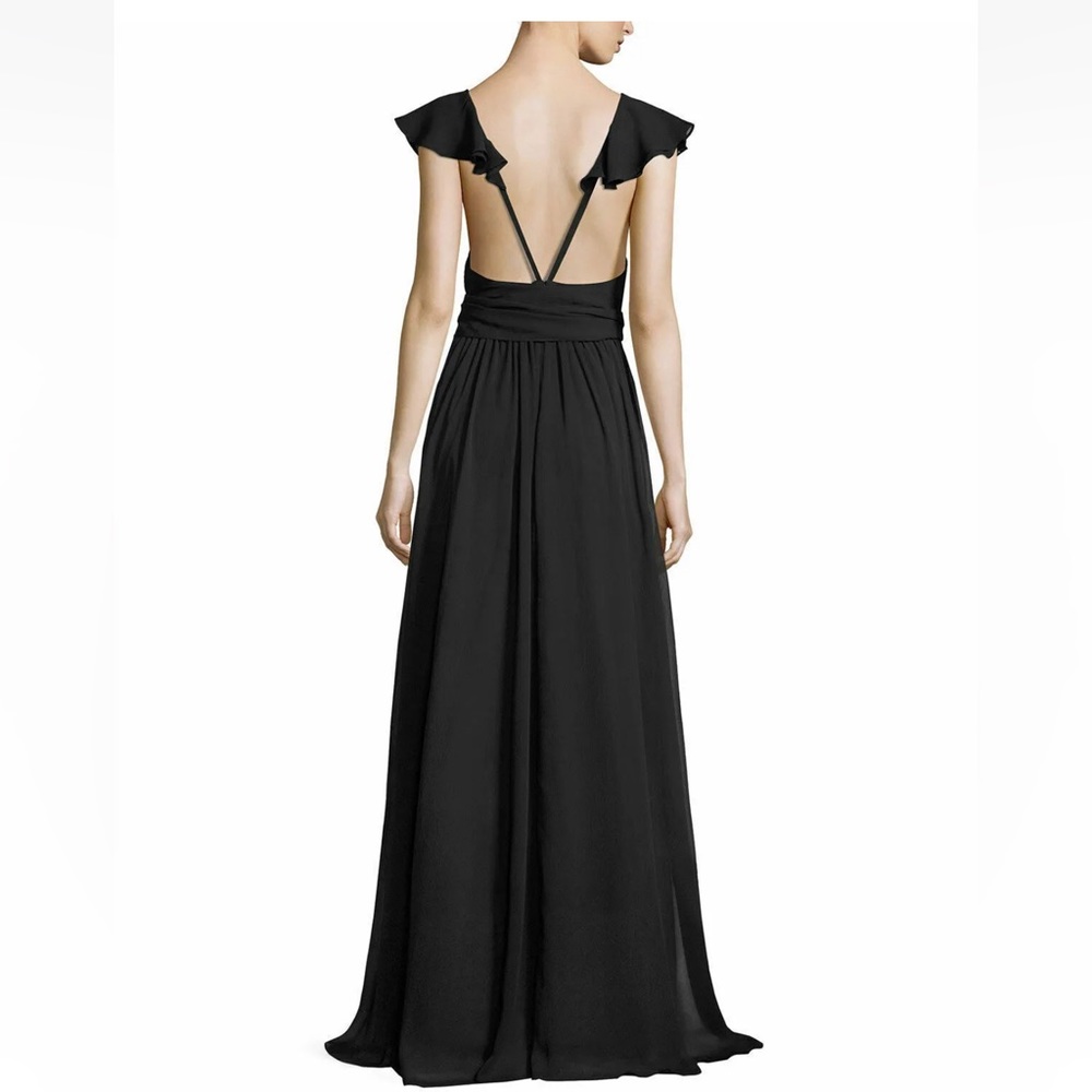 Jill Jill Stuart Ruffle Chiffon Gown MSRP $398 - Picture 2 of 13
